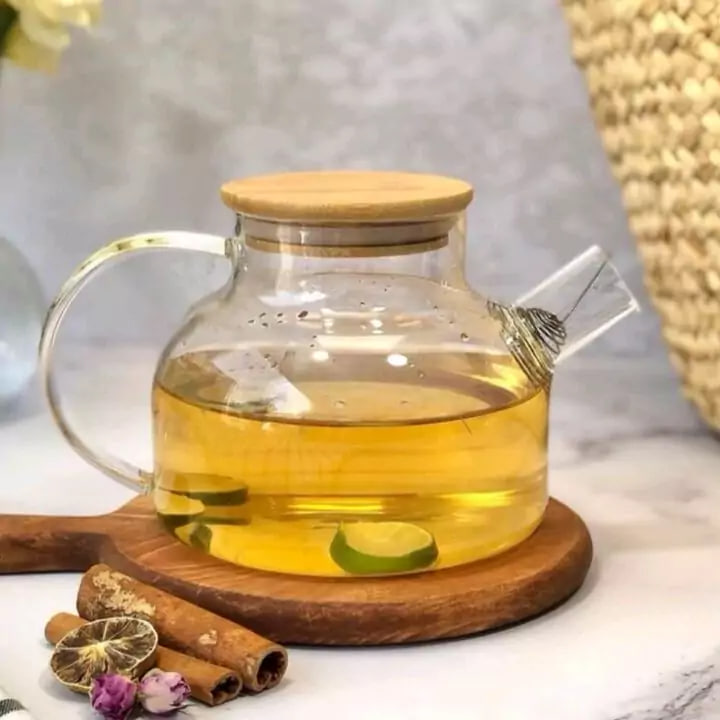 قوری پیرکس درب بامبو 1 لیتری