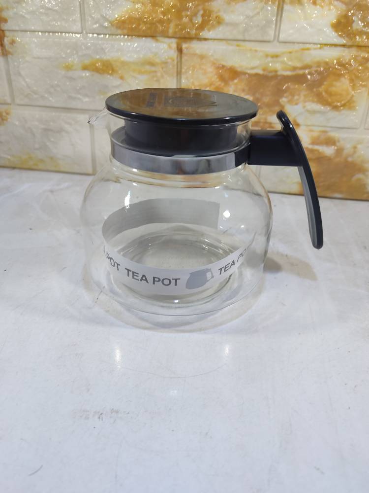 قوری پیرکس 1100 میل درب پلاستیکی طرح بامبو