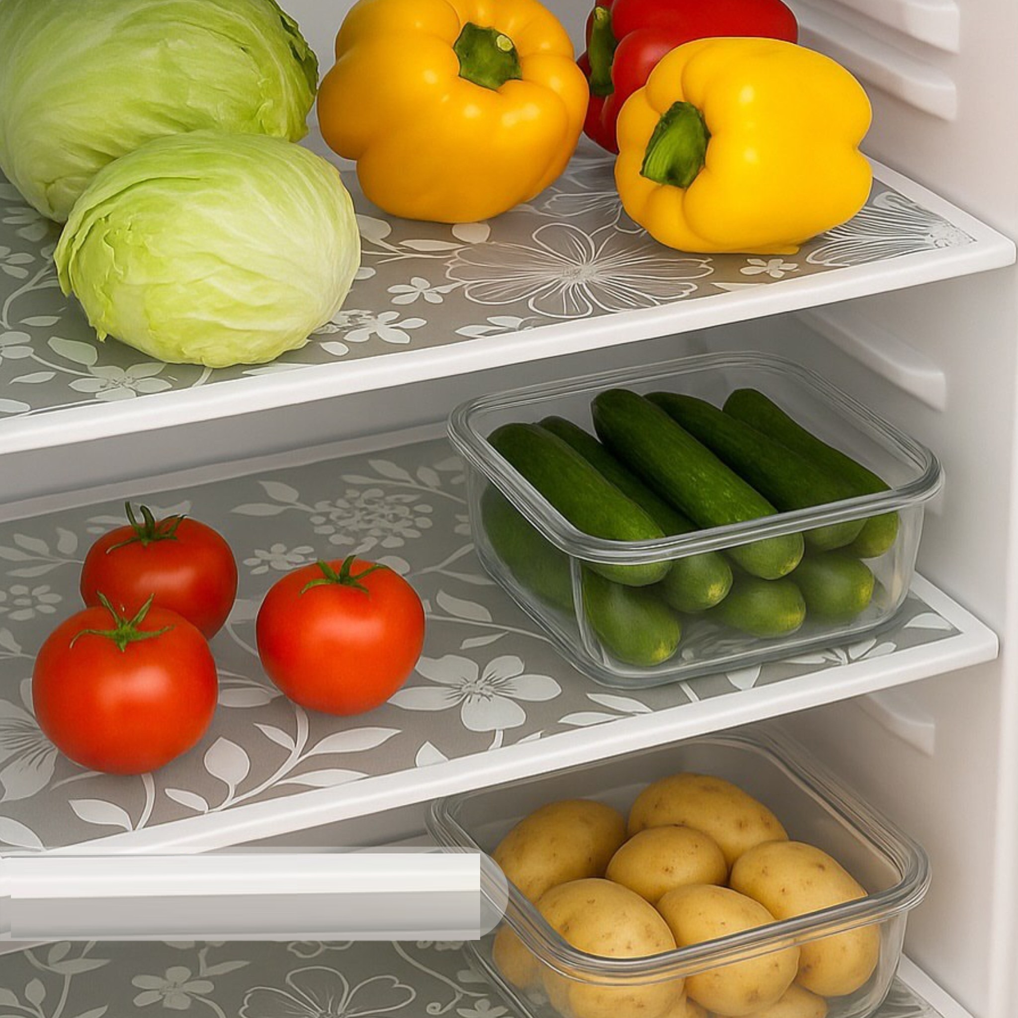 توکابینتی و تویخچالی وارداتی 4 عددی طلقی (55*37 سانتیمتر)