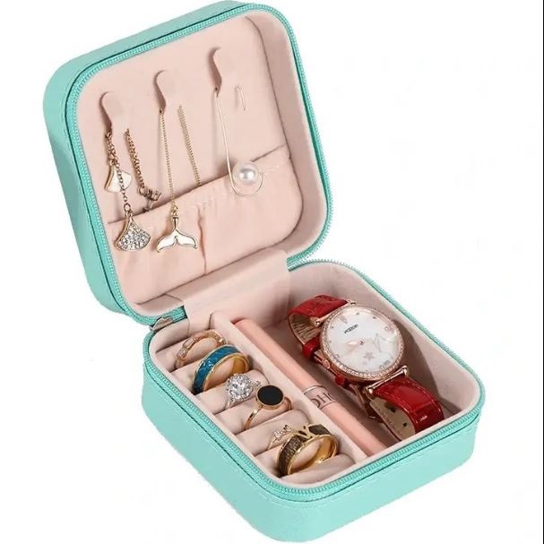 جعبه جواهرات طرح چرم مدل LD1006