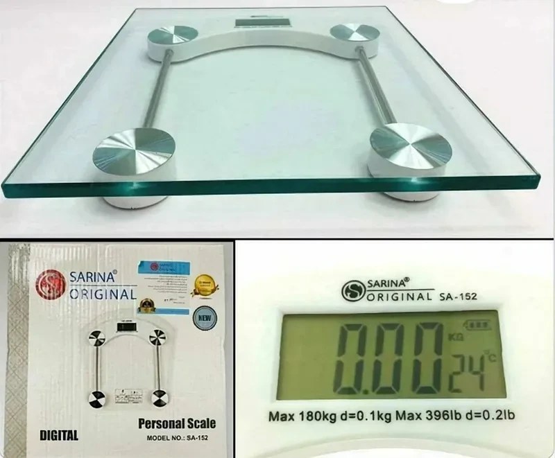 ترازو دیجیتال سارینا مدل SA-152 ظرفیت ۱۸۰ کیلوگرم
