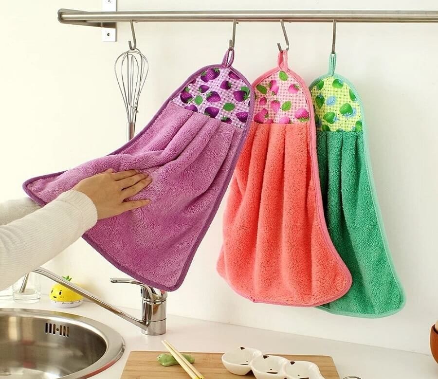 حوله آویز آشپزخانه مدل 3 گوش
