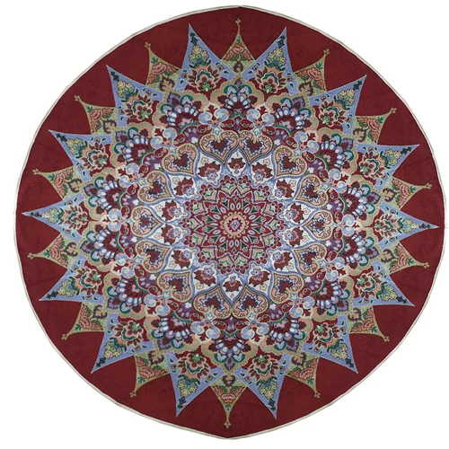 روفرشی گرد خورشیدی مخمل زرکدار