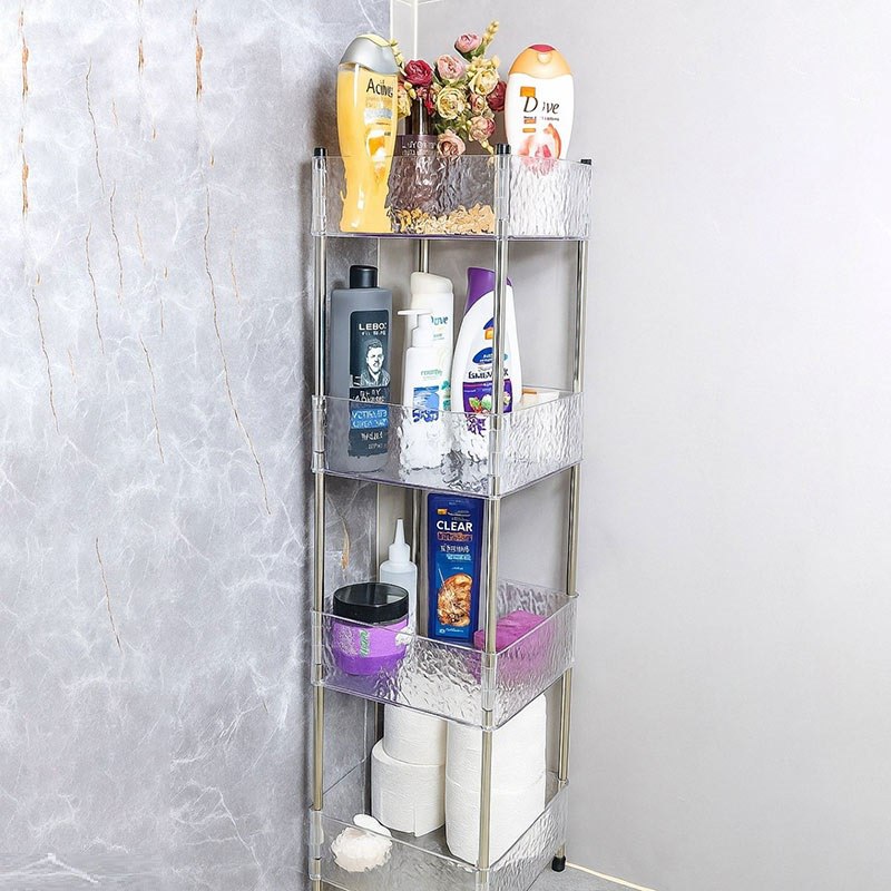 راف حمام لاکچری کریستالی شفاف 4 طبقه