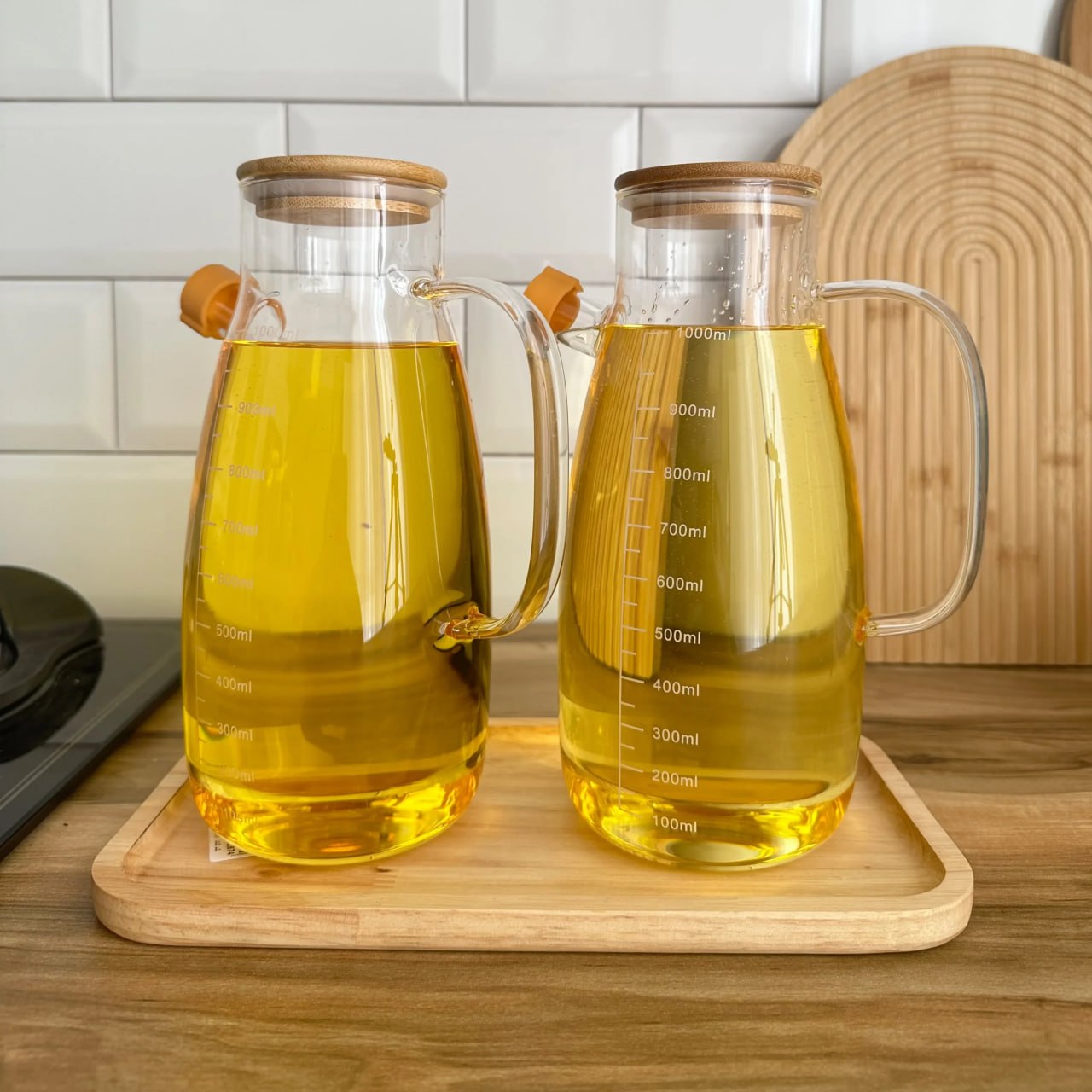 روغن ریز یک لیتری پیرکس وارداتی درب بامبو